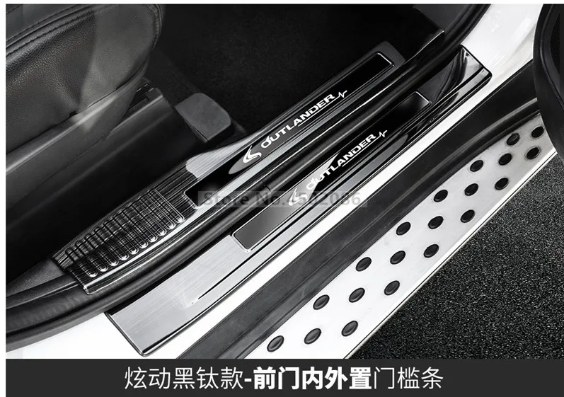 Накладка из нержавеющей стали для автомобиля/порог заднего бампера протектор порога для Mitsubishi Outlander Samurai 2013 до стайлинга автомобилей