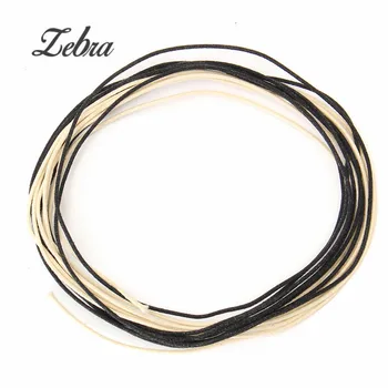 

Zebra 6M Half Black White Vintage-style Pre-tinned Cloth PushBack Guitar Wire For Stringed Instruments Guitar Parts Accessories