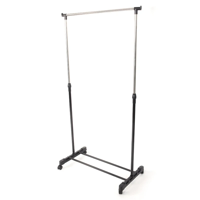 Singlebar-Vertical-Horizontal-Stretching-Stand-Clothes-Rack-with-Shoe-Shelf-YJ01-Black-Silver_800x800