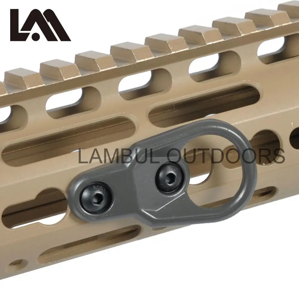 MLOK Handguard MS2 MS3 Sling Mount Adapter KeyMod Стропы для ключа Mod системы и M-LOK защита рук аксессуары AR15 M4 AK47 AK74 - Цвет: Черный