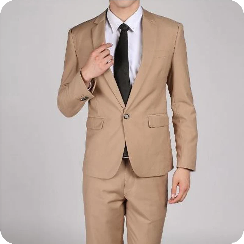 Brown Men Suits Wedding Suits Business Custom Tailored Made Tuxedo Slim Fit Formal Best Man Prom Blazer 2piece Terno Masculino white men suits business wedding suits blazer custom slim fit casual groom tailored tuxedo best man prom terno masculino 3pieces