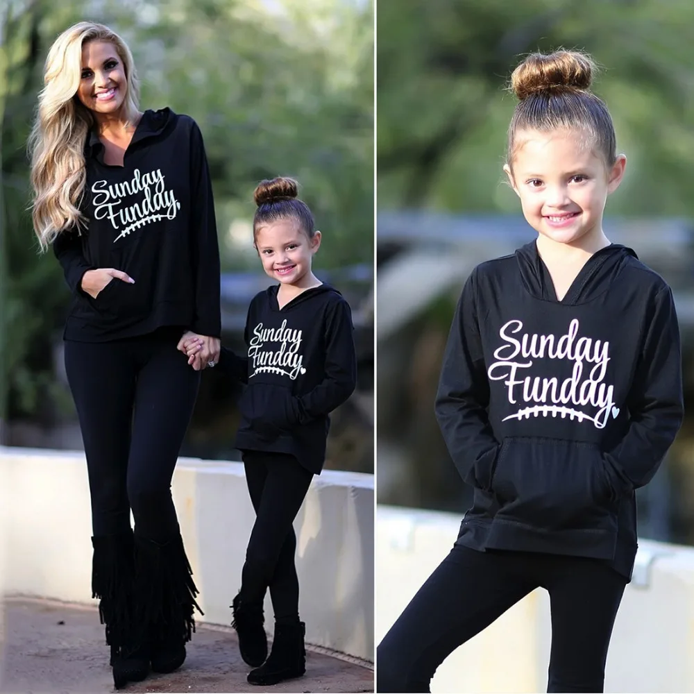 mother and daughter matching winter outfits