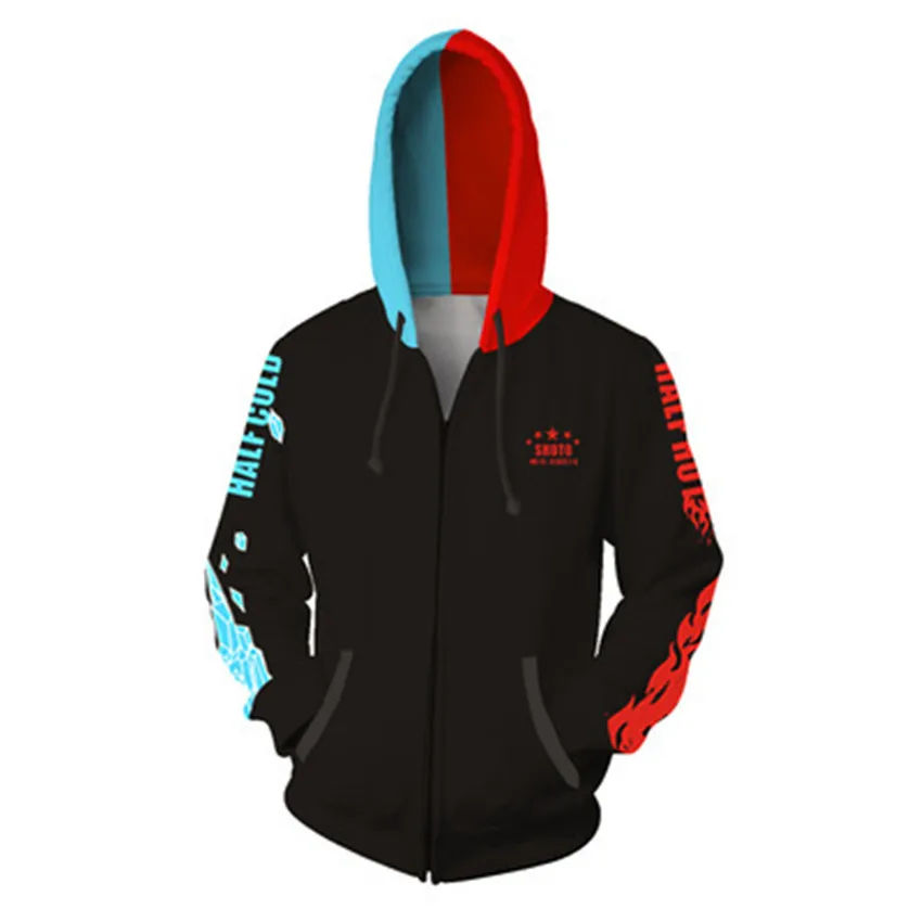 

My Hero Academia Todoroki Shoto Cosplay Costume Hoodies Anime sweatshirts 3D New Men Women