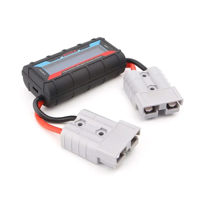 

100A/200A Digital LCD Watt Meter & Power Analyser Volt Solar Amp Plug With 2 Plugs