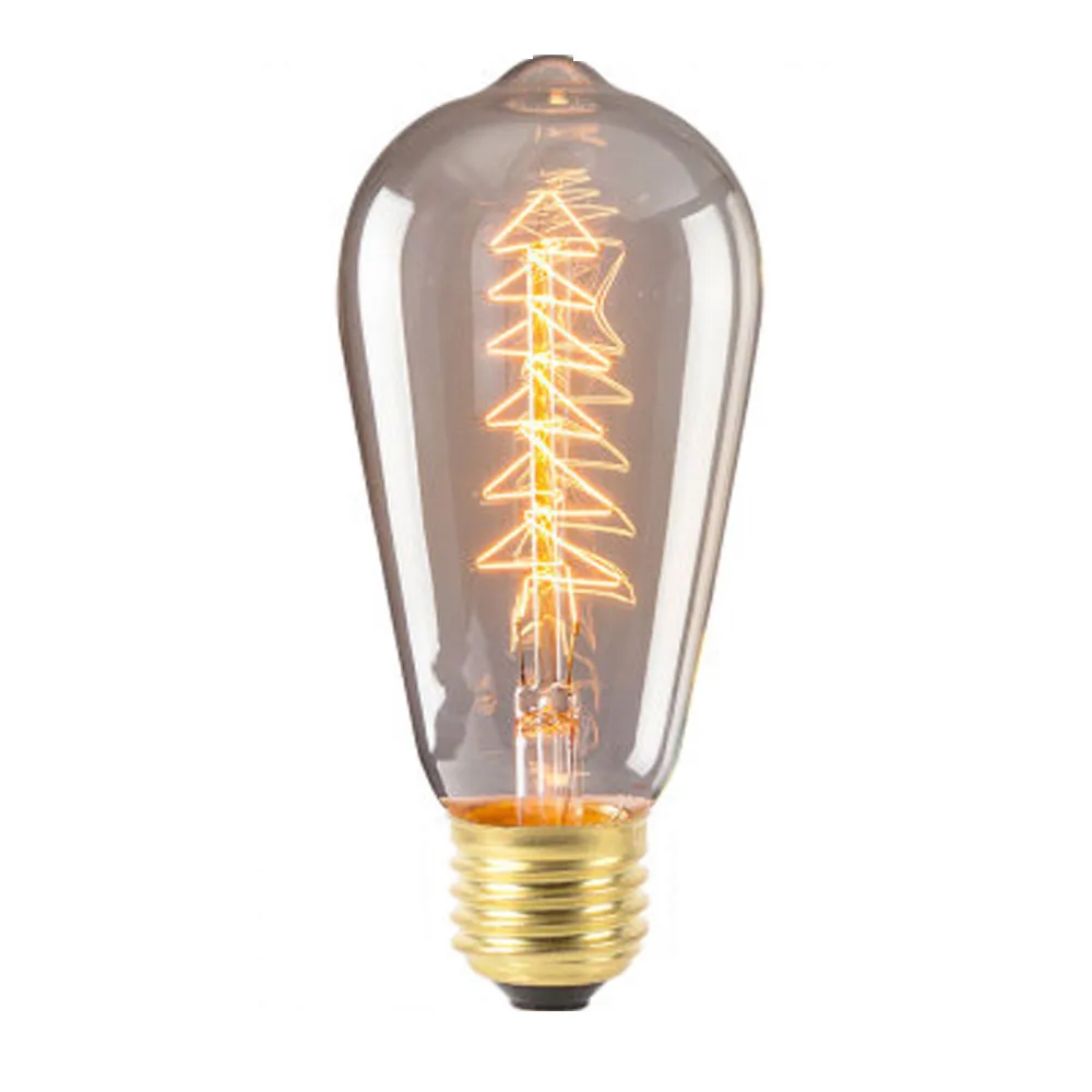Светодиодный затемнения ретро лампы Эдисона 220 V-240 V Эдисон E27 Винтаж накаливания декоративная лампа накаливания рождественские# N