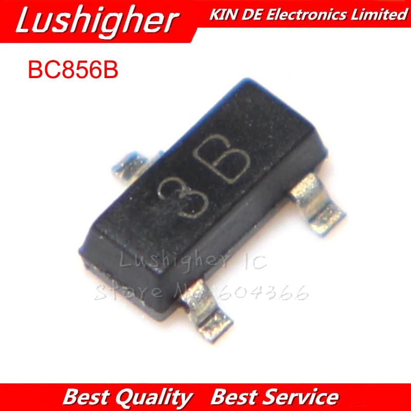 100 шт. BC856B 3B SOT23 BC856 SMD СОТ-23 Новинка транзистор | Электронные компоненты и