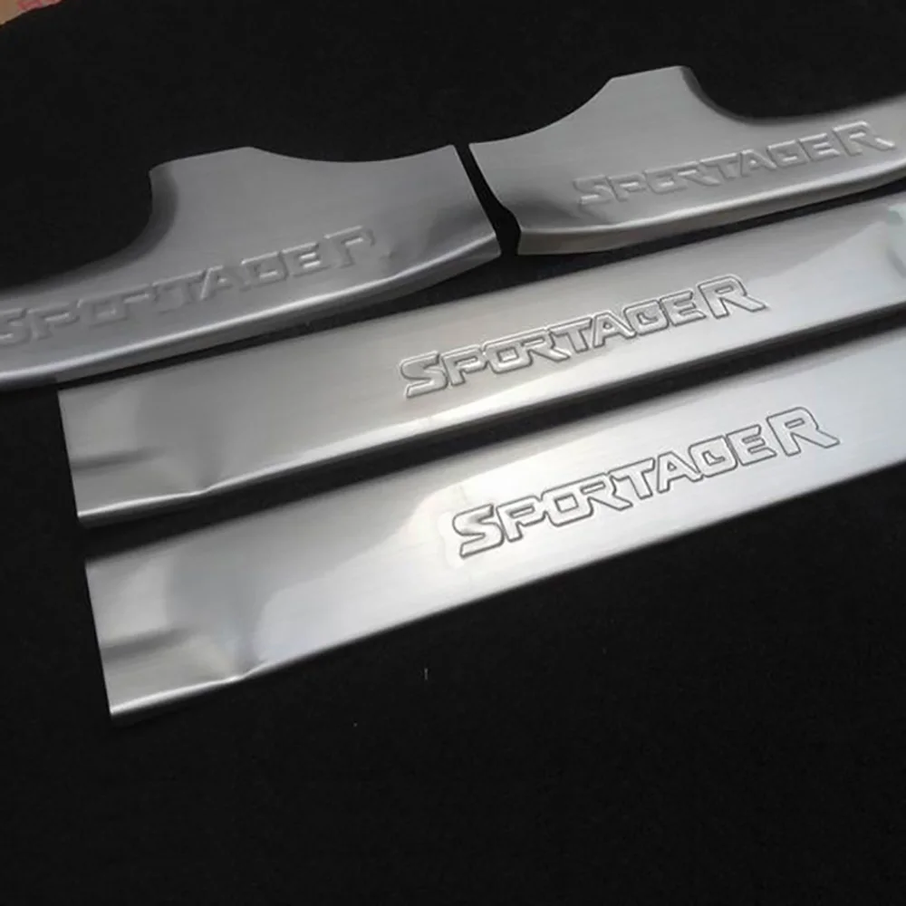 

For Kia SPORTAGE R 2010 2011 2012 2013 2014 2015 Car Accessories Side Door Sill Scuff Plate Inner steel Pedals Trim Cover