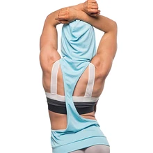 Для женщин топ для занятий йогой тренажерный зал Спортивный жилет без рукавов рубашки топы спортивный топ Фитнес Для женщин одежду для бега фуфайка