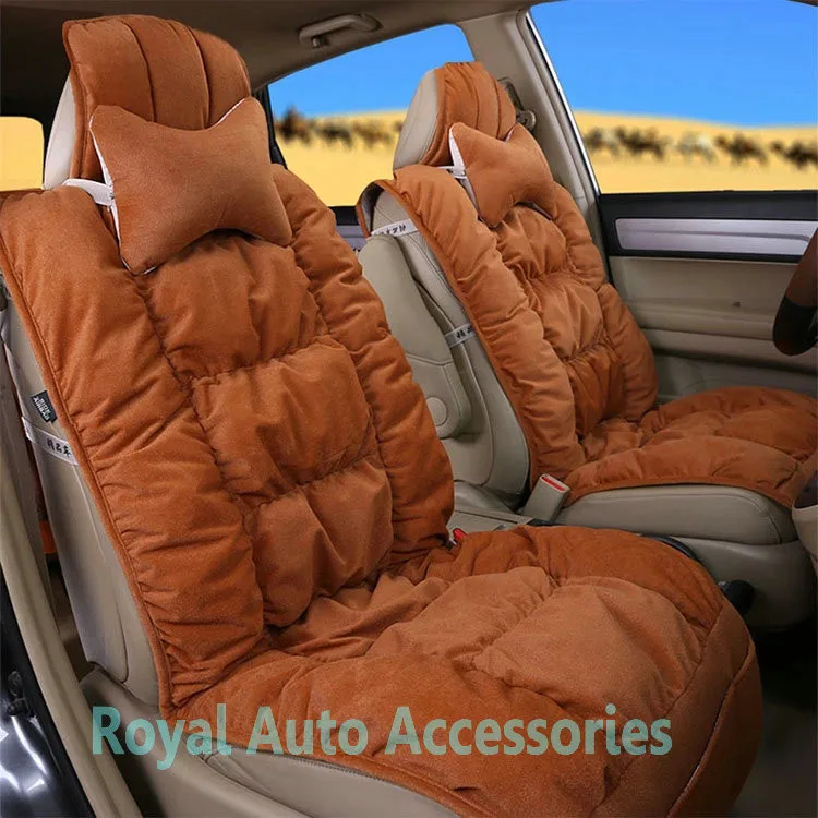 Классический набор накидок сиденья автомобиля высокого качества бархат материал универсальные чехлы на сиденья для 5 сидений Авто опоры сидений 8 шт./компл