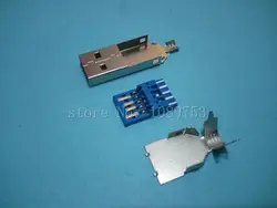 20 шт./лот DIY USB 3.0 разъем пайки разъемом типа 3 в 1 для DIY Кабель USB 3.0