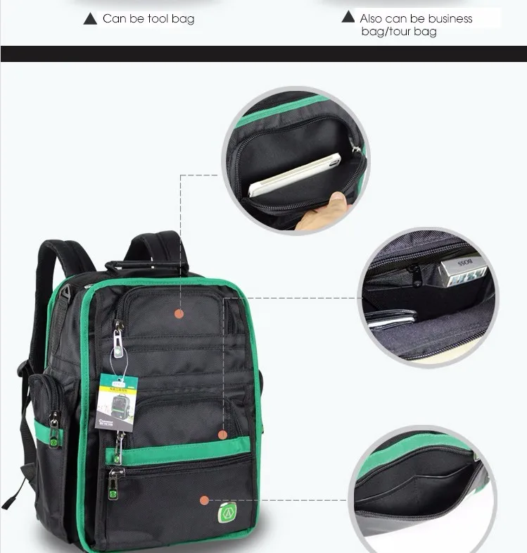 LAOA универсальный инструмент рюкзак высокое качество утолщаются Professional рюкзак для электрика дорожная сумка