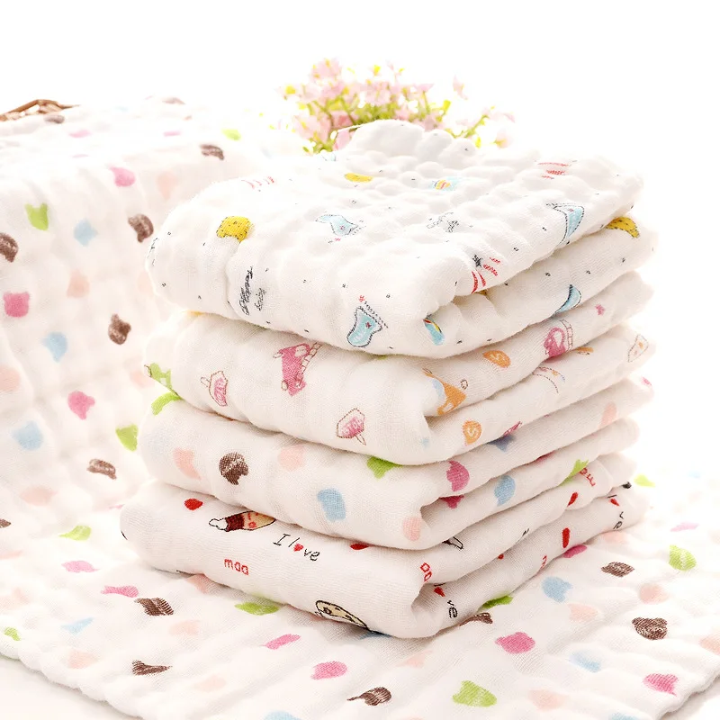 25*45cm gauze cotton baby handkerchief square towel muslin cotton infant face towel wipe cloth Appease Towel