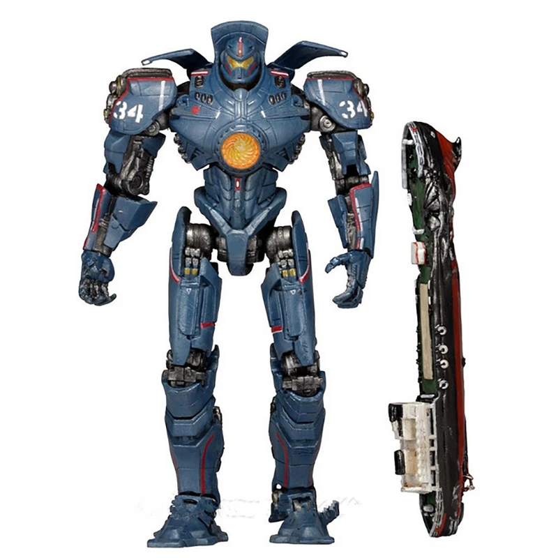 NECA Тихоокеанская Jaeger Цыганский опасность Jaeger молчаливое Ронин/Анкоридж атаки/повреждения битва ПВХ фигурку Коллекционная модель игрушка