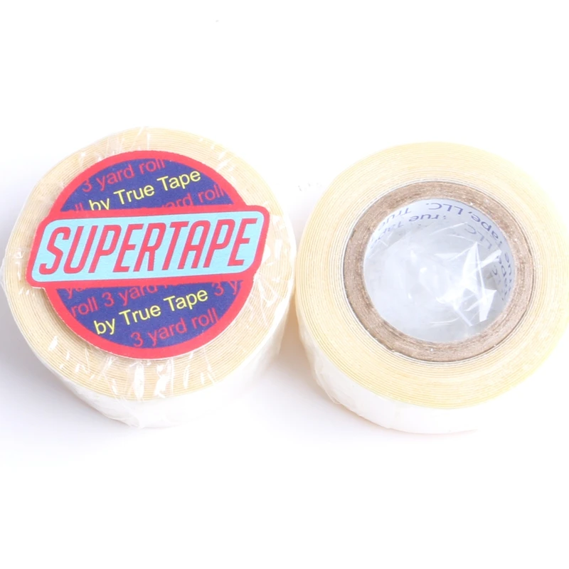 HARMONY 1 Rolls 1.9cm x 3 Yards White Liner Double-Sided Adhesive Super Tape Rolls for Tape Hair Extension Wigs and Toupee