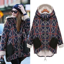 Зимняя женская куртка размера плюс, шерстяная верхняя одежда, повседневное длинное пуховое теплое пальто#4O04# F