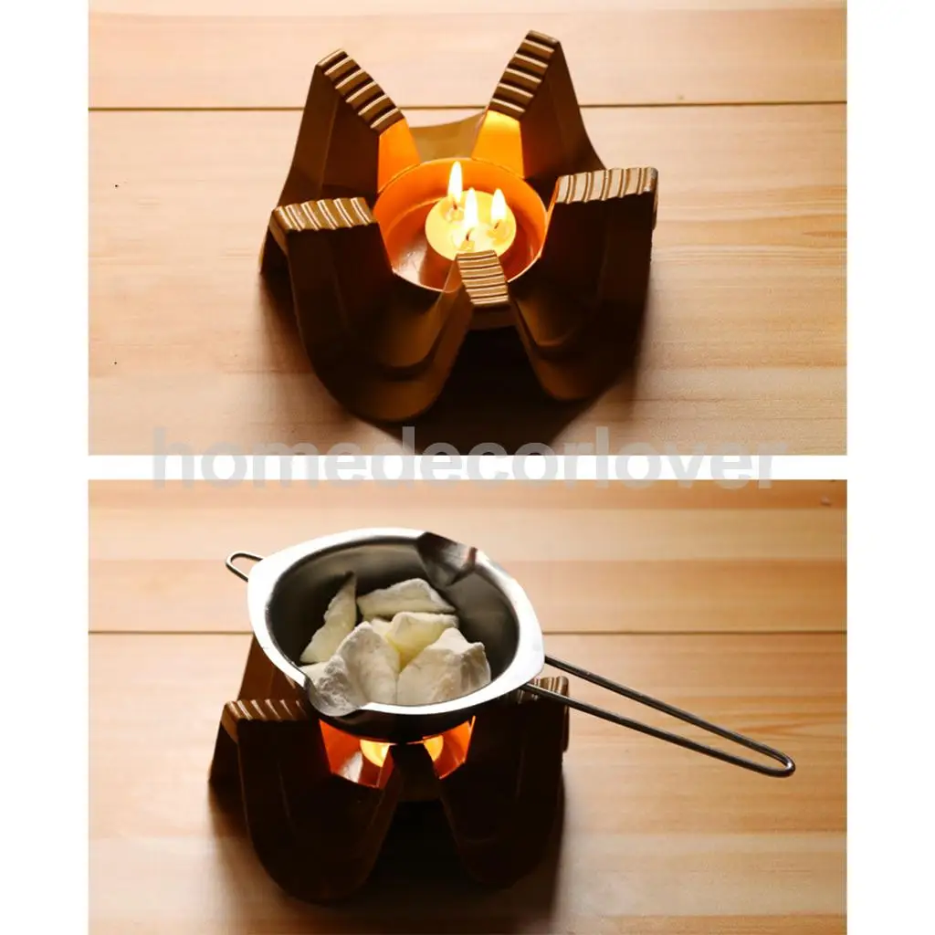 Stainless Steel Tealight Candle Holder Heater Furnace Stove for Wax Oil