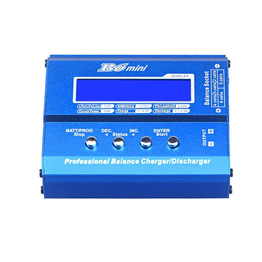 Buy IMAX B6 mini 60W Balance Charger Discharger for RC Helicopter Car NiMh Li-ion Ni-Cd Aircraft Intelligent Battery Charger