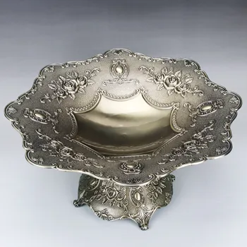 

The fruit of modern living room decoration of European Russia metal disc luxury wedding gift dry fruit seeds