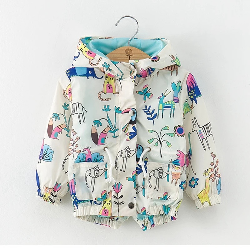 Детская куртка с длинным рукавом и капюшоном для мальчиков девочек|kids jacket for