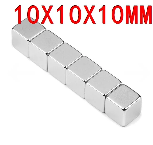 Effetool 8pcs N52 10x10x10mm Block Neodymium Magnets Super Strong Permanent