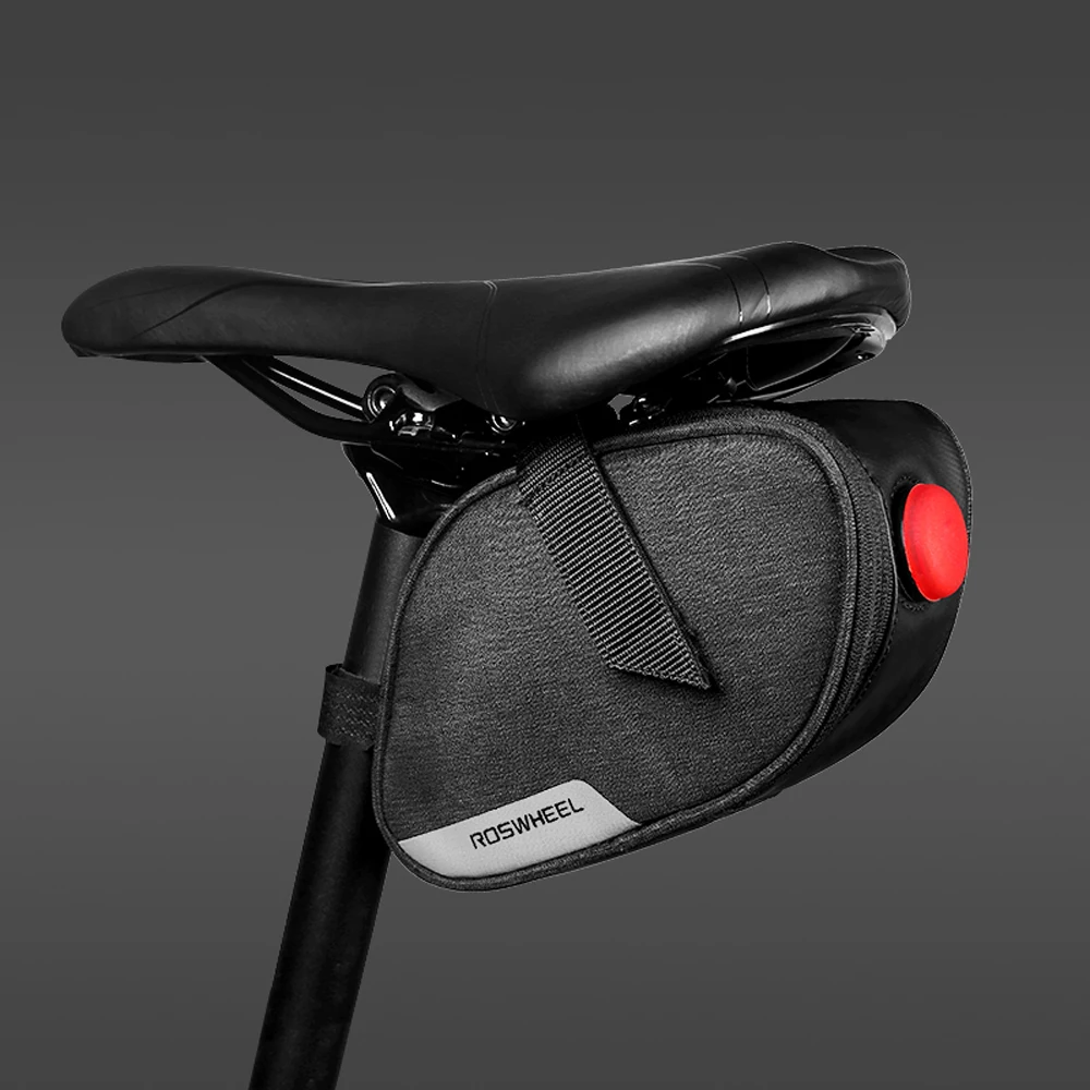 ROSWHEEL Bicycle Saddle Bag Waterproof Mtb Road Bike Tail Pannier Bag