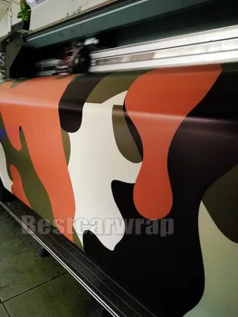

Large Camo Vinyl Car Wrapping PELLICOLA Film With Air Rlease Vehicle boat Camouflage graphics size 1.52x10m/20m/ 30m/Roll
