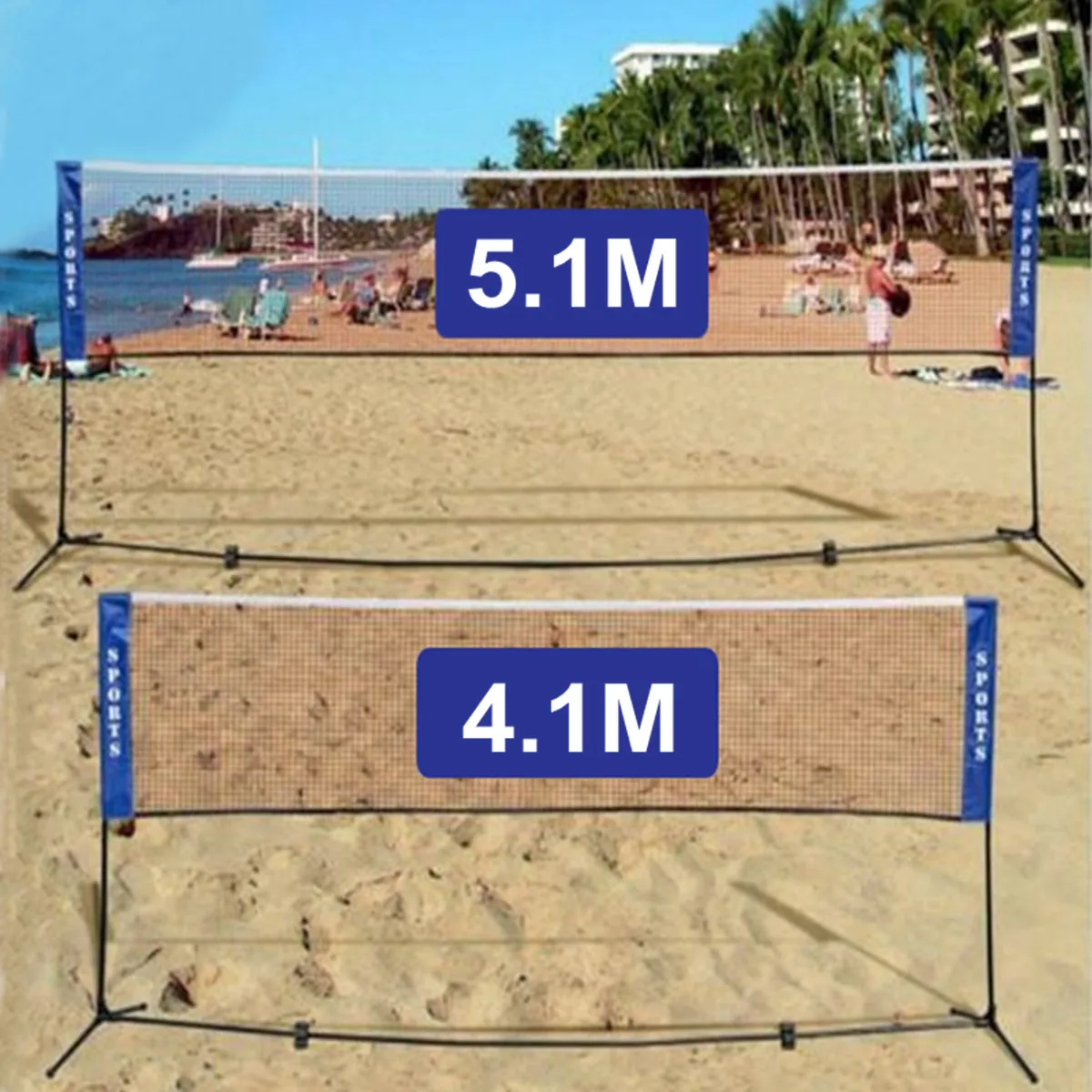 4.1 M/5.1 M المحمولة القياسية شبكة كرة الريشة طوي المهنية الكرة الطائرة التدريب مربع شبكة تنس الريشة مربع صافي 4.1 M/5.1 M المحمولة القياسية شبكة كرة الريشة طوي المهنية الكرة الطائرة التدريب مربع شبكة تنس الريشة مربع صافي