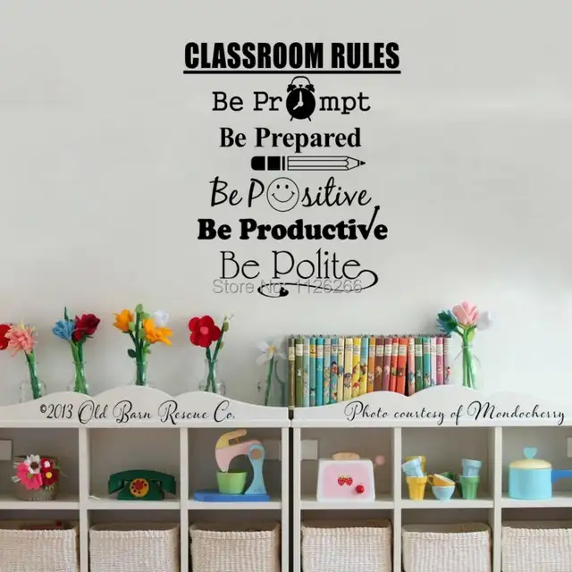 online shop student quotes wall decals classroom rules art