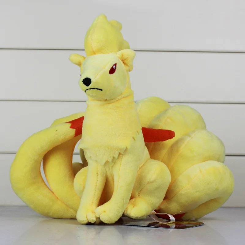 23cm Anime New Cartoon Toys Animals Yellow Fox Plush Dolls Peluches Brinquedo Kids Gift