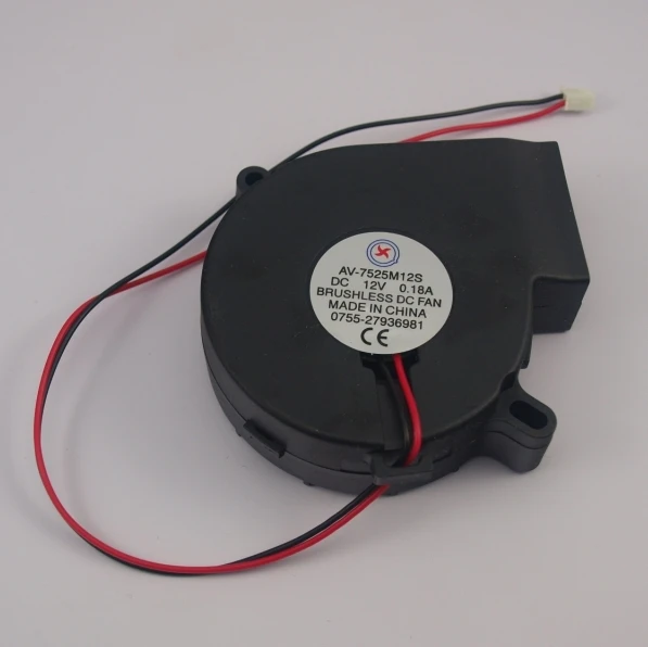 

Funssor 12 V DC 0.18A 7525 turbofan Electronics Cooling Fan for DIY Ultimaker