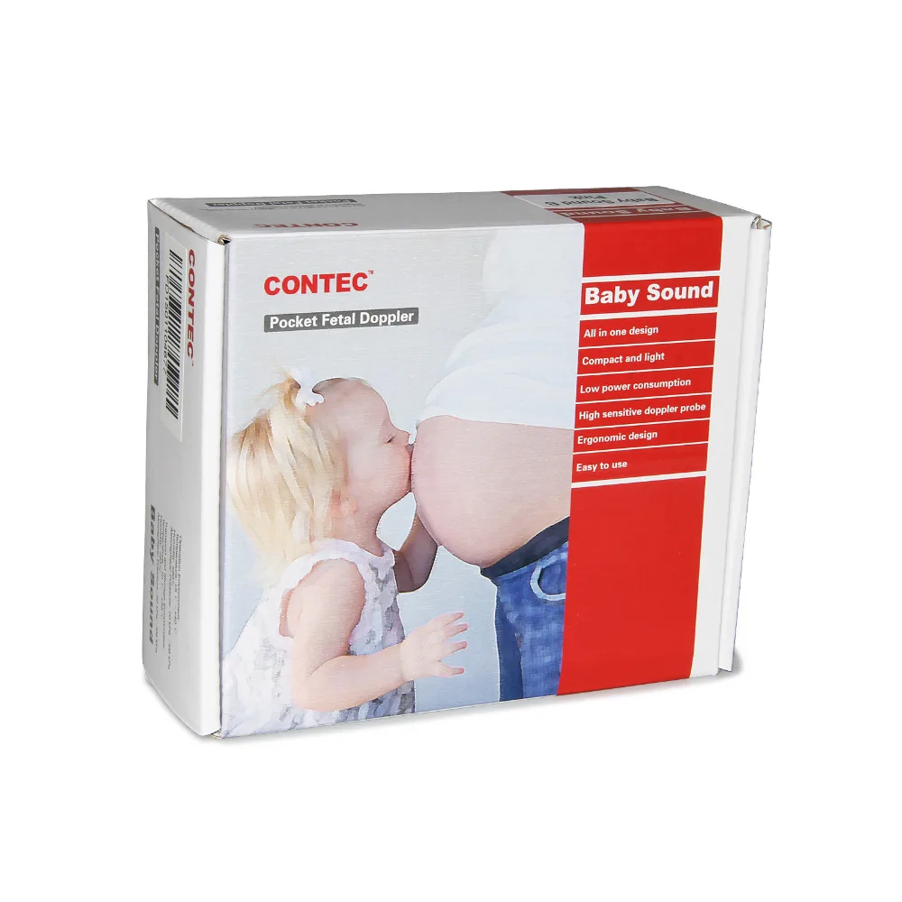 CONTEC CE FDA BABYSOUND B розовый и синий фетальный допплер монитор сердечного ритма