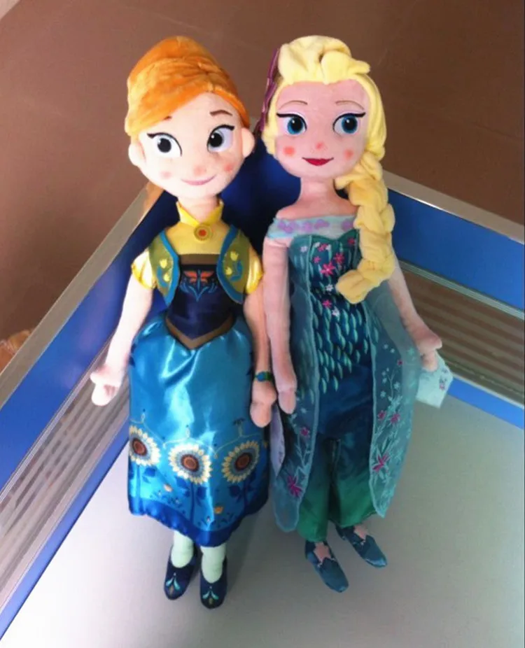 2 Styles 50CM ANNA ELSA Plush Toys New Princess Elsa plush Anna Plush Toy Doll Brinquedos Kids