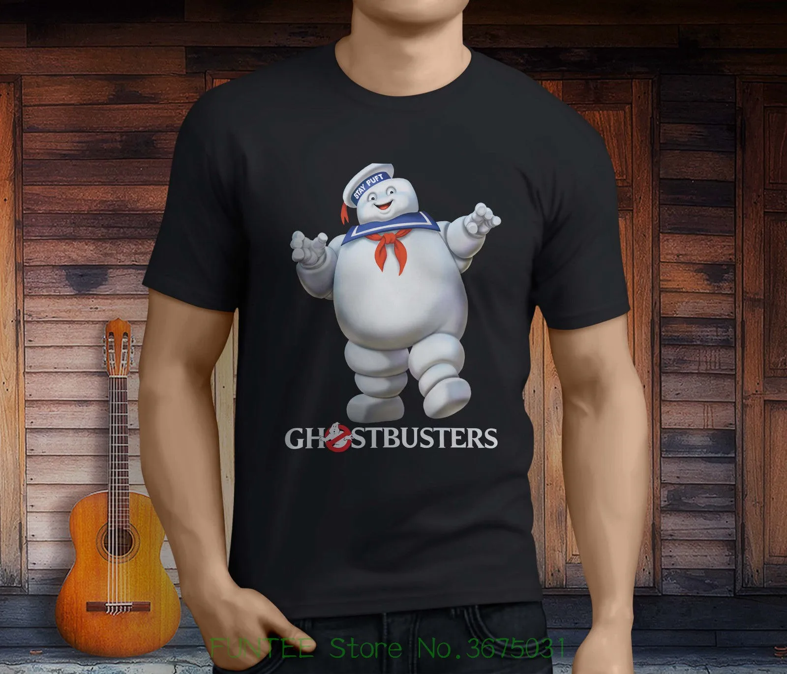 Hipster Tee Shirt Homme New Marshmallow Man Ghostbuster Stay Puft Men's