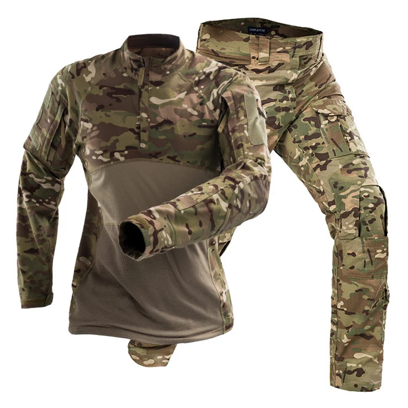 

Tactical Uniforms Men Airsoft Military Clothing Sets Camouflage Combat Special Force Suits Paintball Jackets Pants No Pads