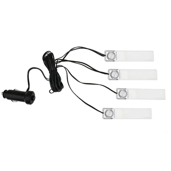 

4 in1 LED Car Atmosphere Lights Blue Car Floor Atmosphere Decorative Auto Decoration Interior Lights Car Charger Car Styling