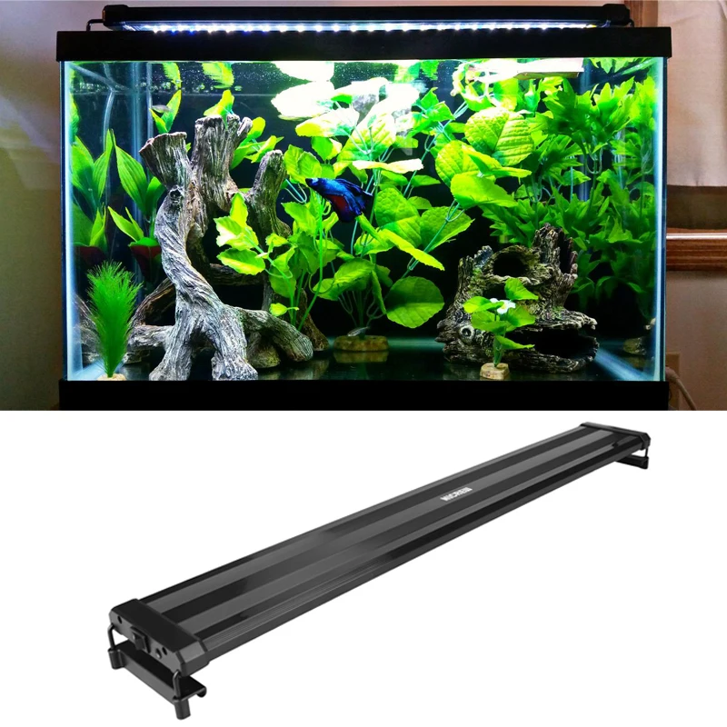 nicrew 72 94cm aquarium led lighting fish tank light lamp with