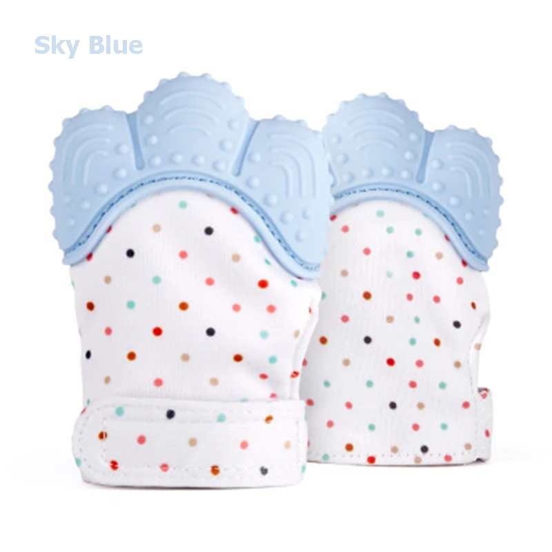 Food Grade Silicone Baby Molar Gloves Silicone Teether Gloves For 6 Months Infant Dental Care Toothbrush Durable BPA Free WT0400 (4)