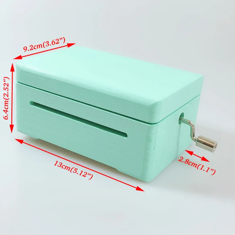 Paper strip DIY music box, 30 note hand crank photo music box gifts for lovers, custom engraved music box, personalized gift 4