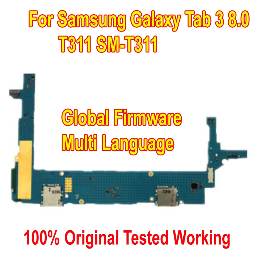 Оригинальная Рабочая материнская плата с глобальной прошивкой для samsung Galaxy Tab 3 8,0 T311 SM-T311 плата за материнскую плату шлейф