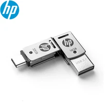 Оригинальный hp X5000M металлический OTG type-C USB 3,1 USB флэш-накопитель для смартфона/планшета/ПК 16 ГБ 32 ГБ 64 ГБ Флэшка высокоскоростная St