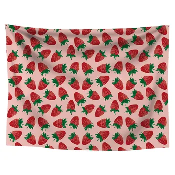 

Toalla Gigante Polyester Strawberry Tapestry Living Room Bedroom Decorative Painting Fabric Wall Paintings 19June11 P30