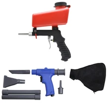 2 в 1 портативный(воздушный вакуумный вентилятор всасывающий пистолет+ Аэрограф) пистолет-распылитель набор Пескоструйный с аксессуарами инструмент/красный электроинструмент