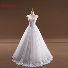 Taoo Zor 2017 In Stock A-line Corset Princess Wedding Dresses Sparkly Beaded Low Back White Ivory Bridal Gowns Vestidos de Novia