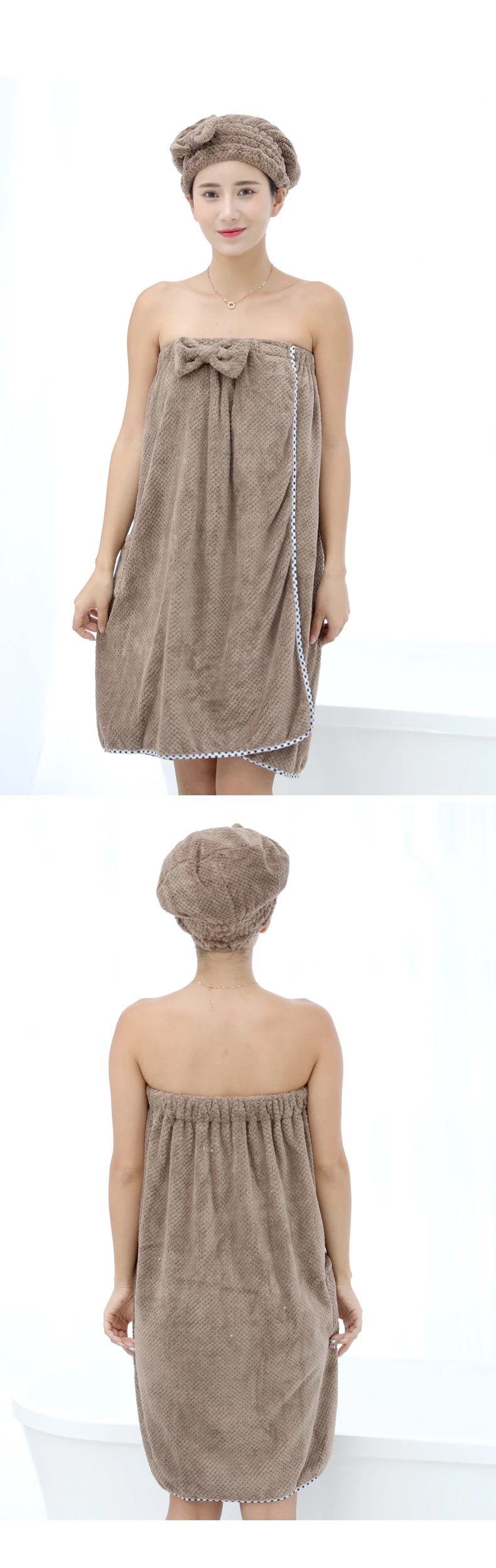 Мягкие полотенца из микрофибры Модные женские сексуальные носимые быстросохнущие Волшебные Купальные пляжные халат для спа стирка одежда пляжные платья