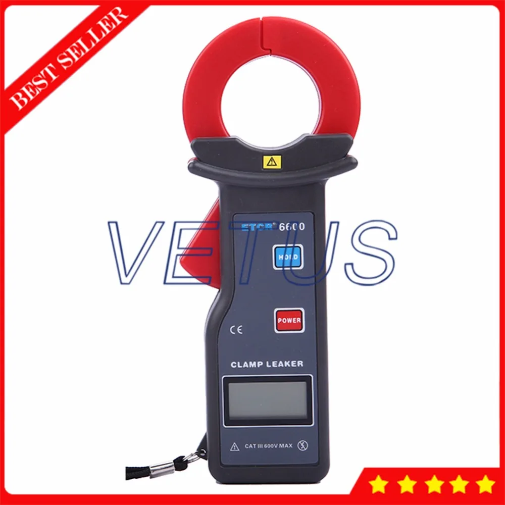ETCR6600 1mA Resolution AC Leakage Current Clamp Meter with 0600A
