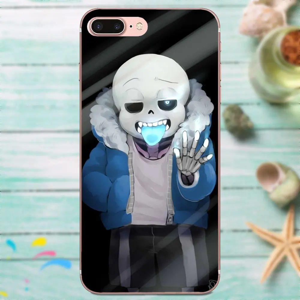 Дизайн игры Undertale Sans постер для Apple iPhone X XS Max XR 4 4S 5 5C 5S SE 6 6S 7 8 Plus Цитата Тонкий