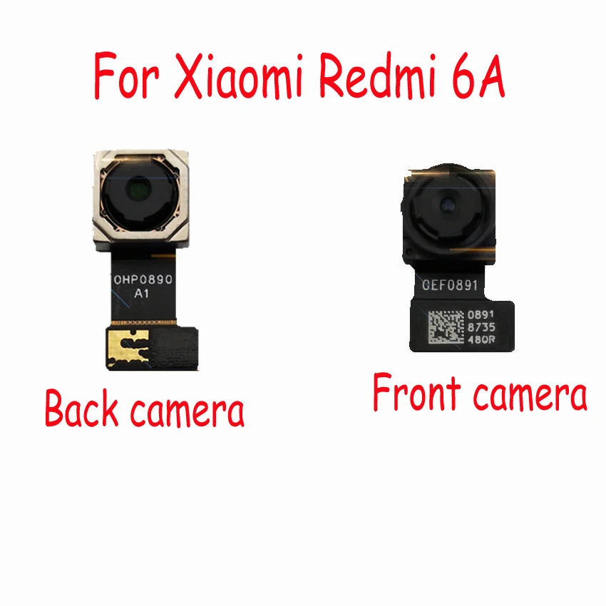 

LTPro For Xiaomi Redmi 6A Back Main Rear Big camera Small Front Camera flex cable Ribbon replacement repair parts