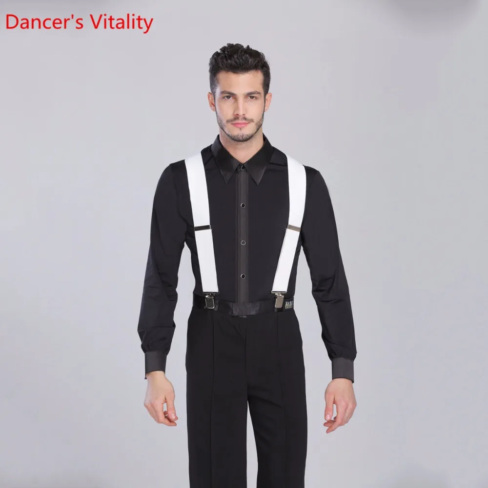 Новое поступление рубашка мужская бальная куртка для танцев Бальные танцы с длинным рукавом для взрослых современное латиноамериканское танцевальное костюм