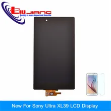 100% Original LCD Display For Sony Xperia Z Ultra XL39h XL39 C6802 C6833 LCD Screen Digitizer Assembly Black Free shipping+Gift