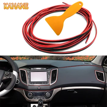 

KAHANE 5m Car Styling Interior Decoration Strip Car Door Dashboard Sticker For Audi A3 A4 B7 A5 A6 BMW E46 E90 F30 F10 E39 E60